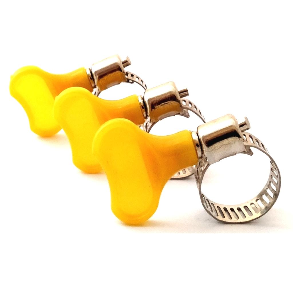 60pcs Stainless Steel Worm Gear Hose Clamp O.D Pipe Clips for Pipes Tube