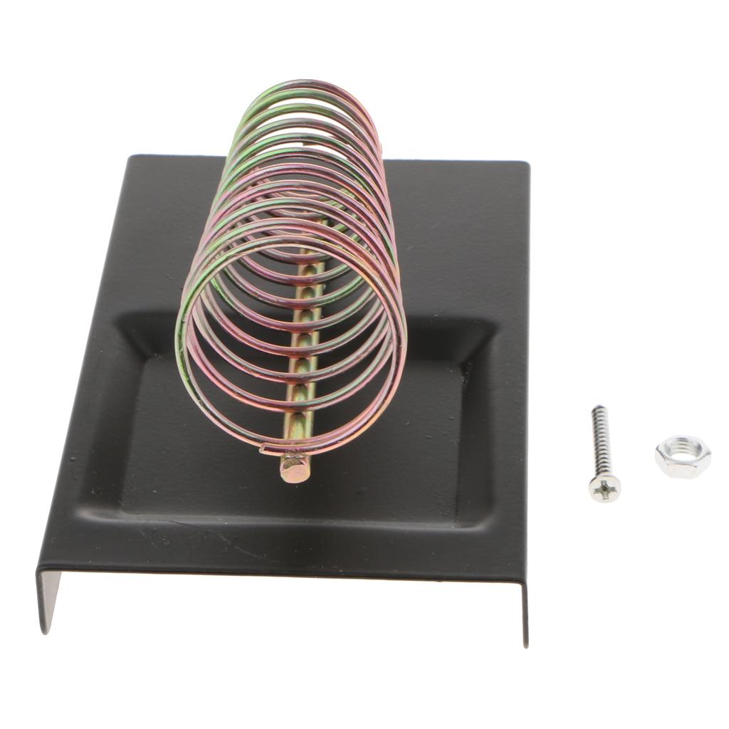 Circular Metal Soldering Solder Iron Support Stand Holder Bracket with Base