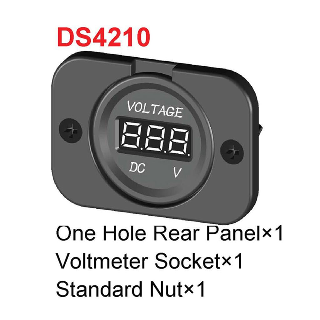 12-24V LED Panel Digital Voltage Volt Meter Voltmeter for Motorcycle Car