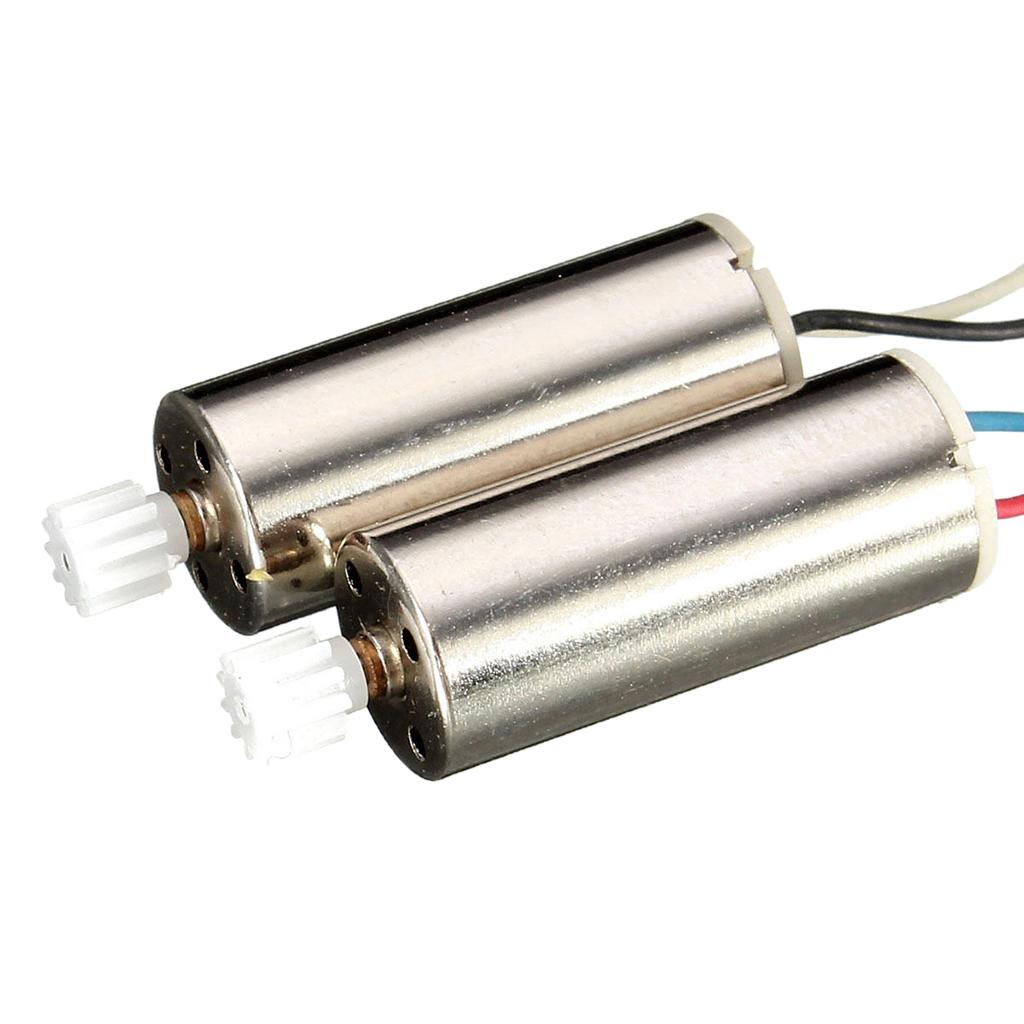 2pcs CW CCW Brushed Motor Set Clockwise and Anti-Clockwise Motors With Gear