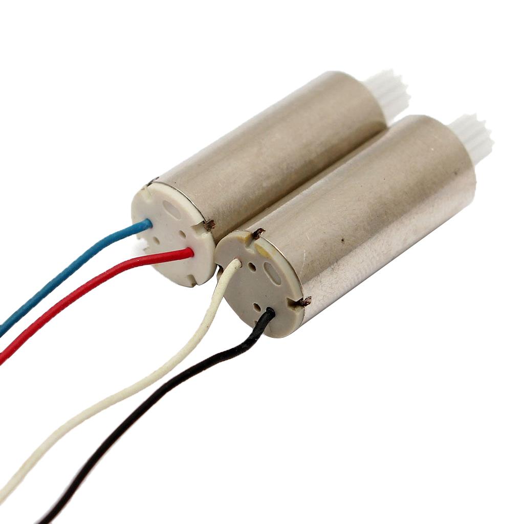 2pcs CW CCW Brushed Motor Set Clockwise and Anti-Clockwise Motors With Gear