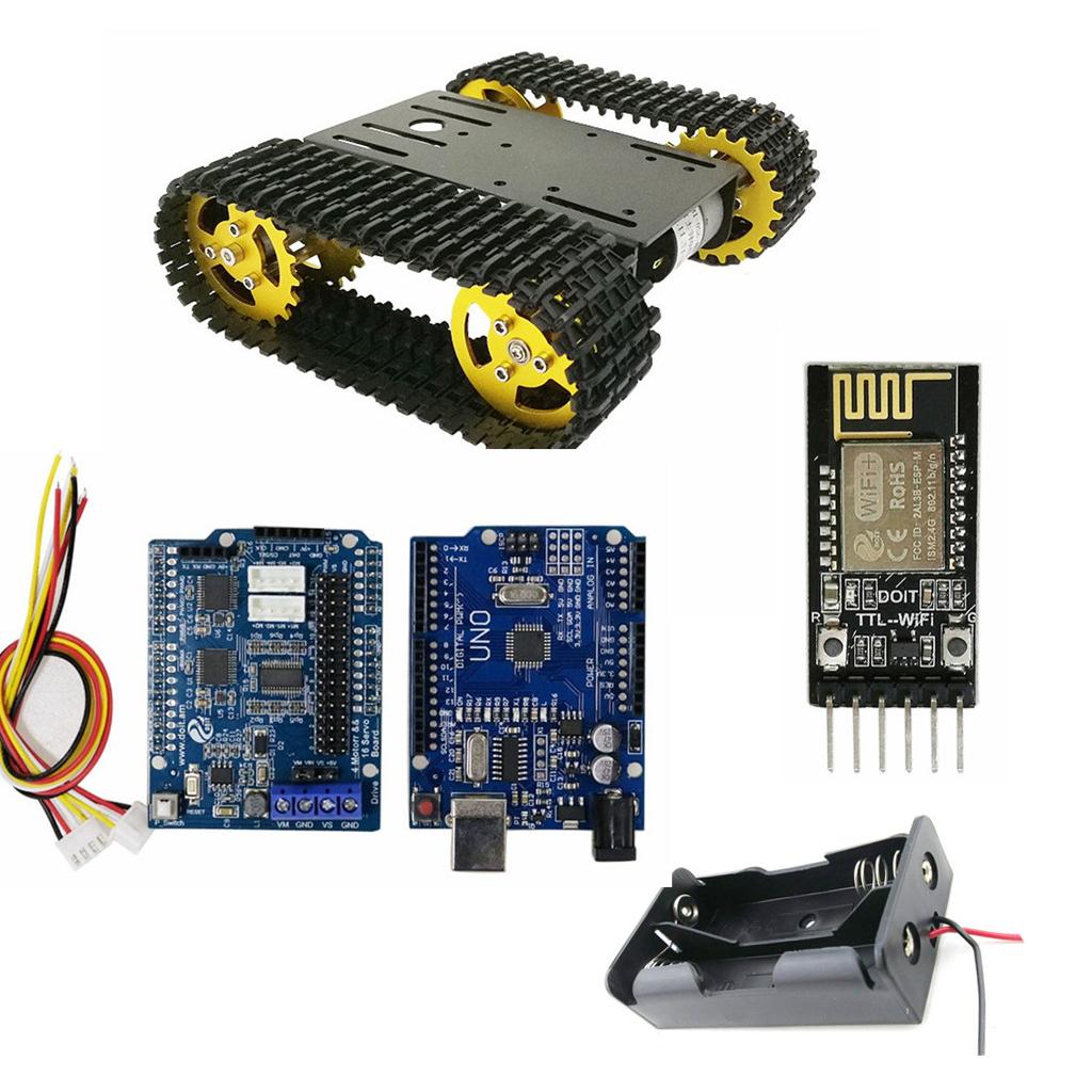 WIFI Control Robot Tank Chassis Car Kit with Development Board