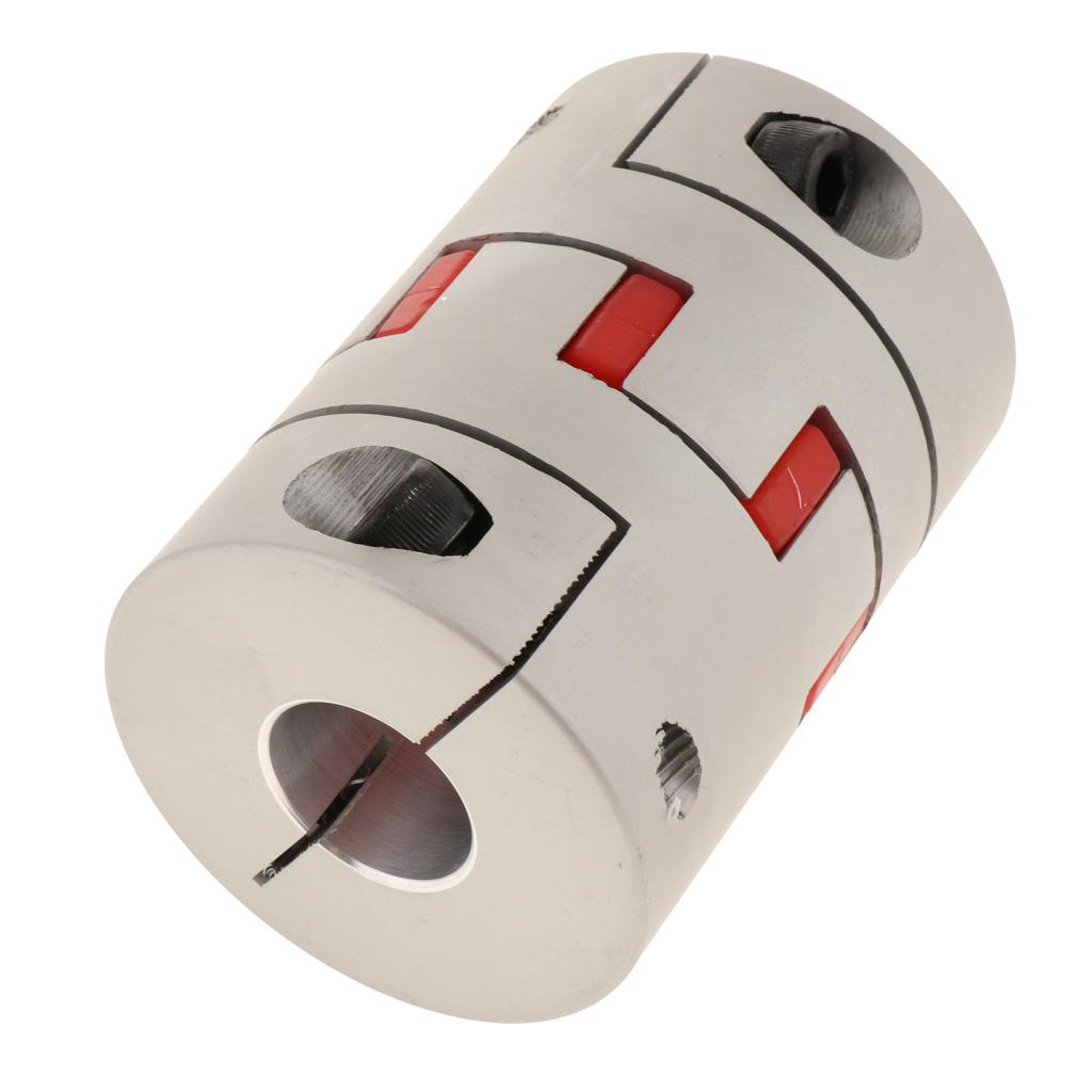 CNC Flexible Jaw Spider Plum Coupling Shaft Coupler D 64mm L90mm