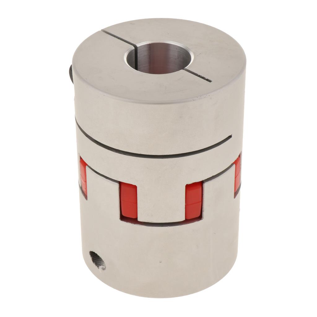 CNC Flexible Jaw Spider Plum Coupling Shaft Coupler D 64mm L90mm