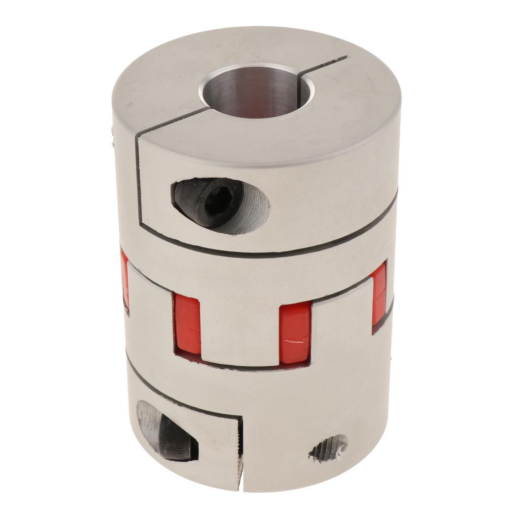 CNC Flexible Jaw Spider Plum Coupling Shaft Coupler D 64mm L90mm