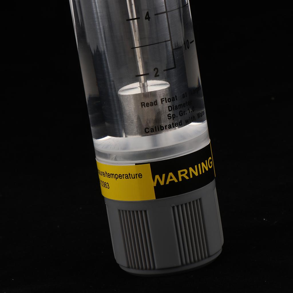 LZM 25G Acrylic Tube Flow Meter Rotameter Stainless Steel ABS Material 20GPM