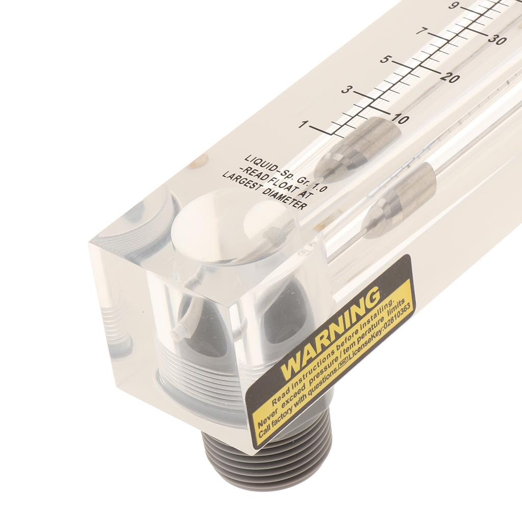 LZM-25G Type Gas Regulator Connect Test Water Float Meter 2-15GPM
