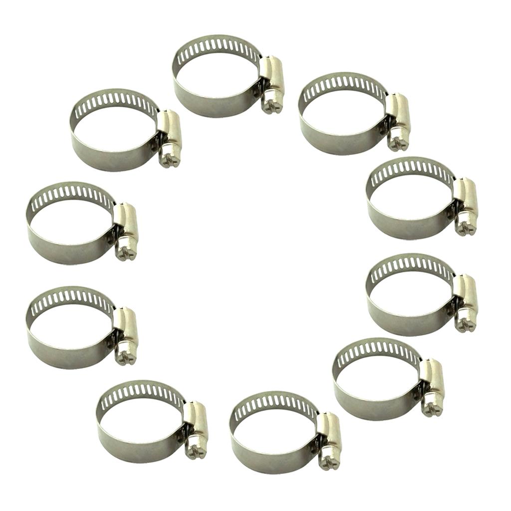 10pc Tube Clamp Homebrew Fit Tube O.D Handle Clamp Stainless Steel Hose 22-32mm