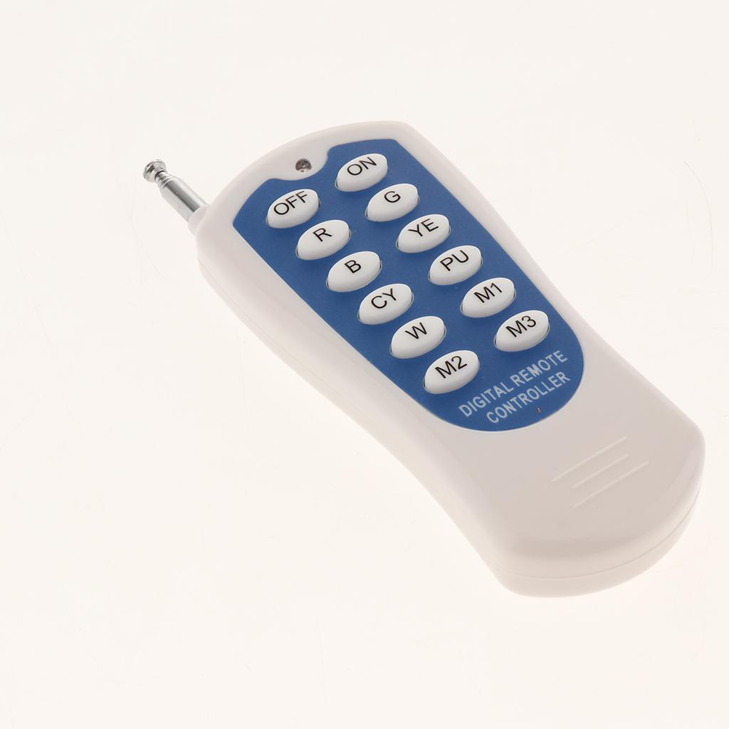 1 Piece 12 key wireless 6W 300MA RGB LED Driver + RGB Remote Controller