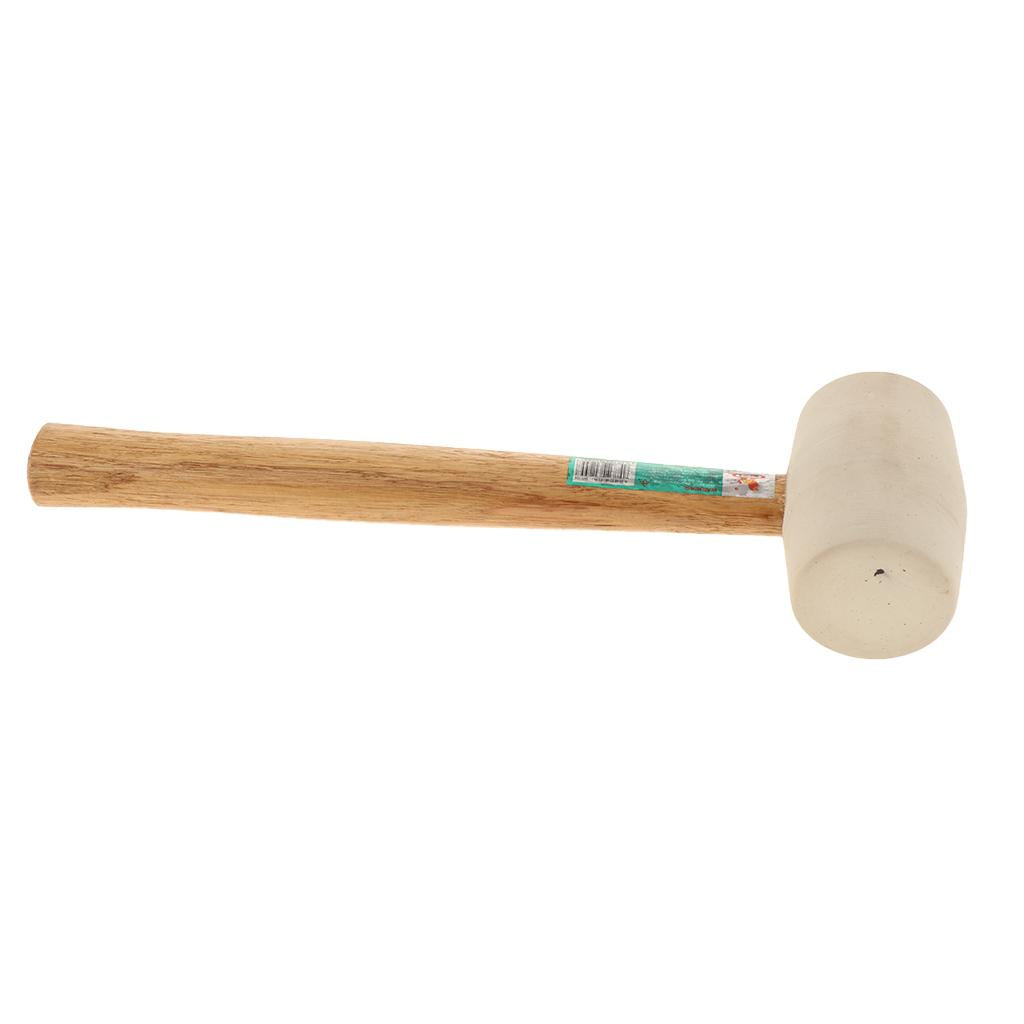 Rubber Mallet Hammer with Wooden Handle for Carpenter Artisans Elasticity