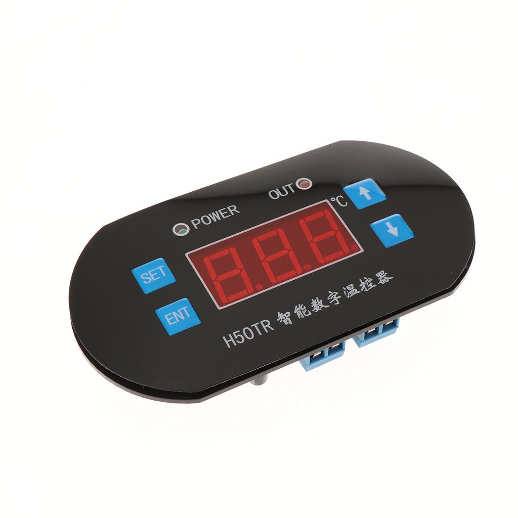 Digital LCD Temperature Controller Heating Cooling Thermostat DC12V Red