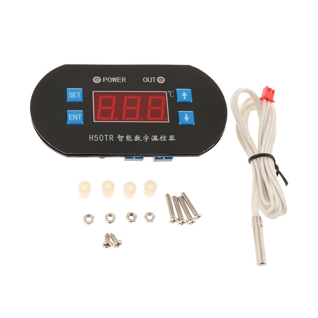 Digital LCD Temperature Controller Heating Cooling Thermostat DC24V Red