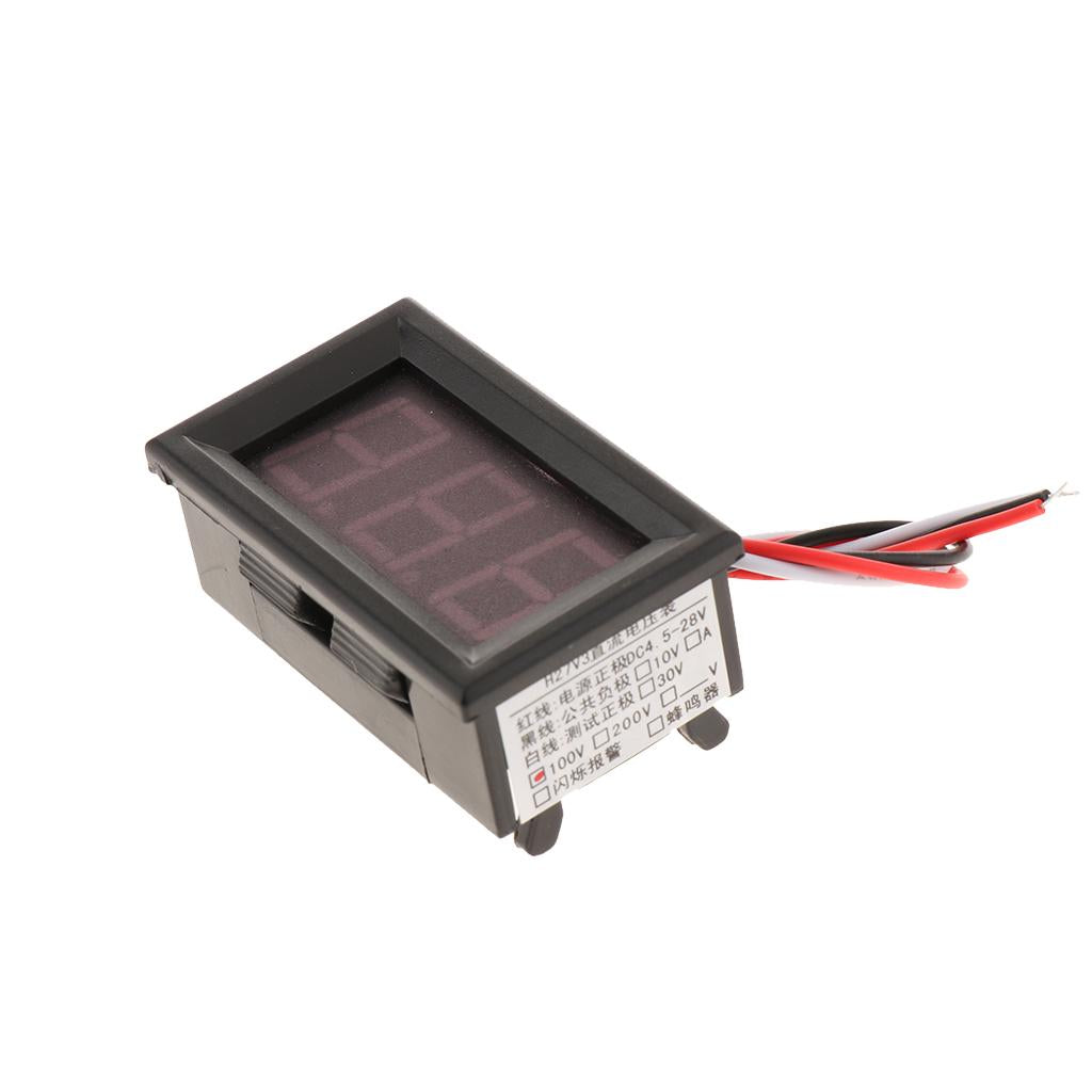 DC 0-100V Three-wire LED Panel Digital Voltage Volt Meter Display Voltmeter