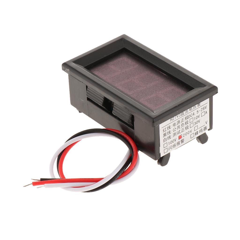 H27 LED Digital Voltage Meter Super 100V Voltmeter LCD Voltage Meter Red