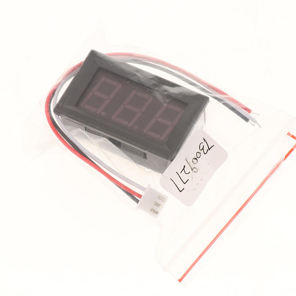 H27 LED Digital Voltage Meter Super 100V Voltmeter LCD Voltage Meter Red