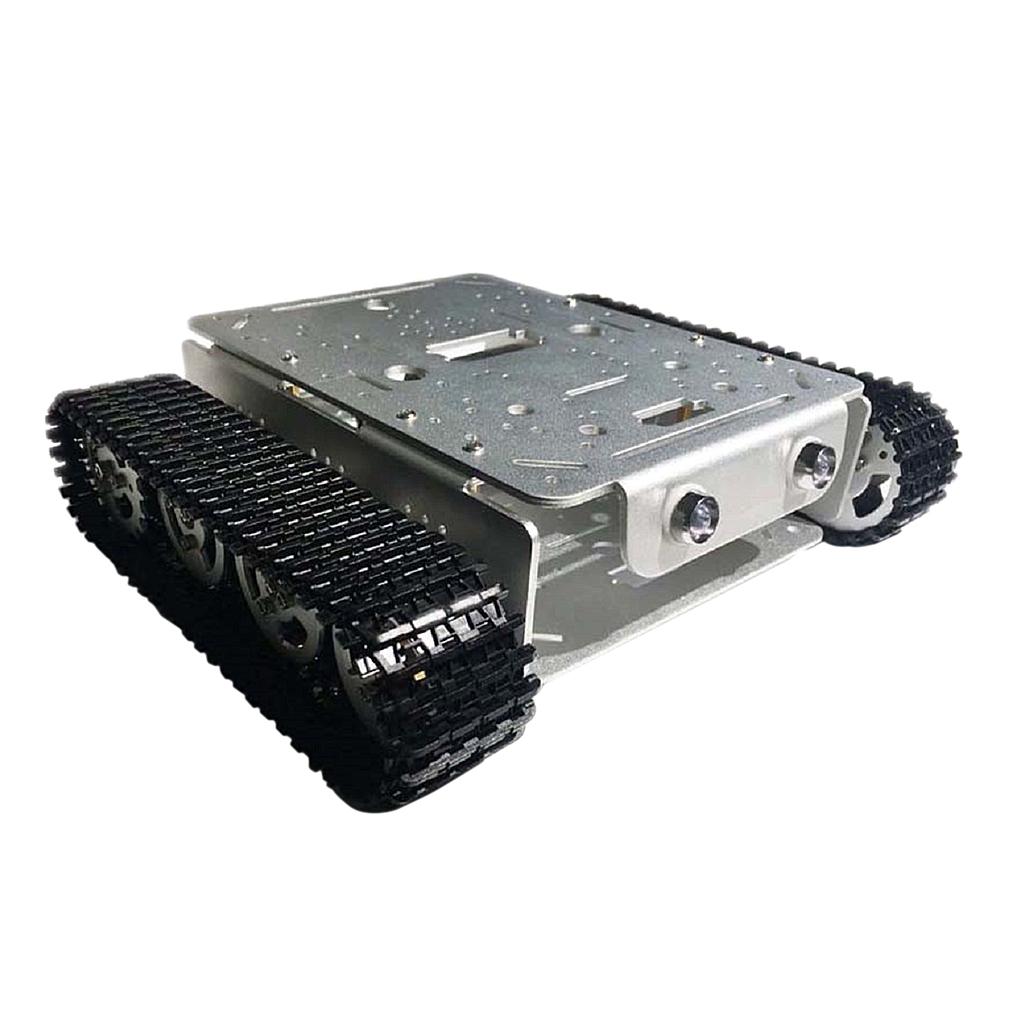 TD200 Metal Double layer Rc Robot Tank Car Chassis Shock Absorption Car