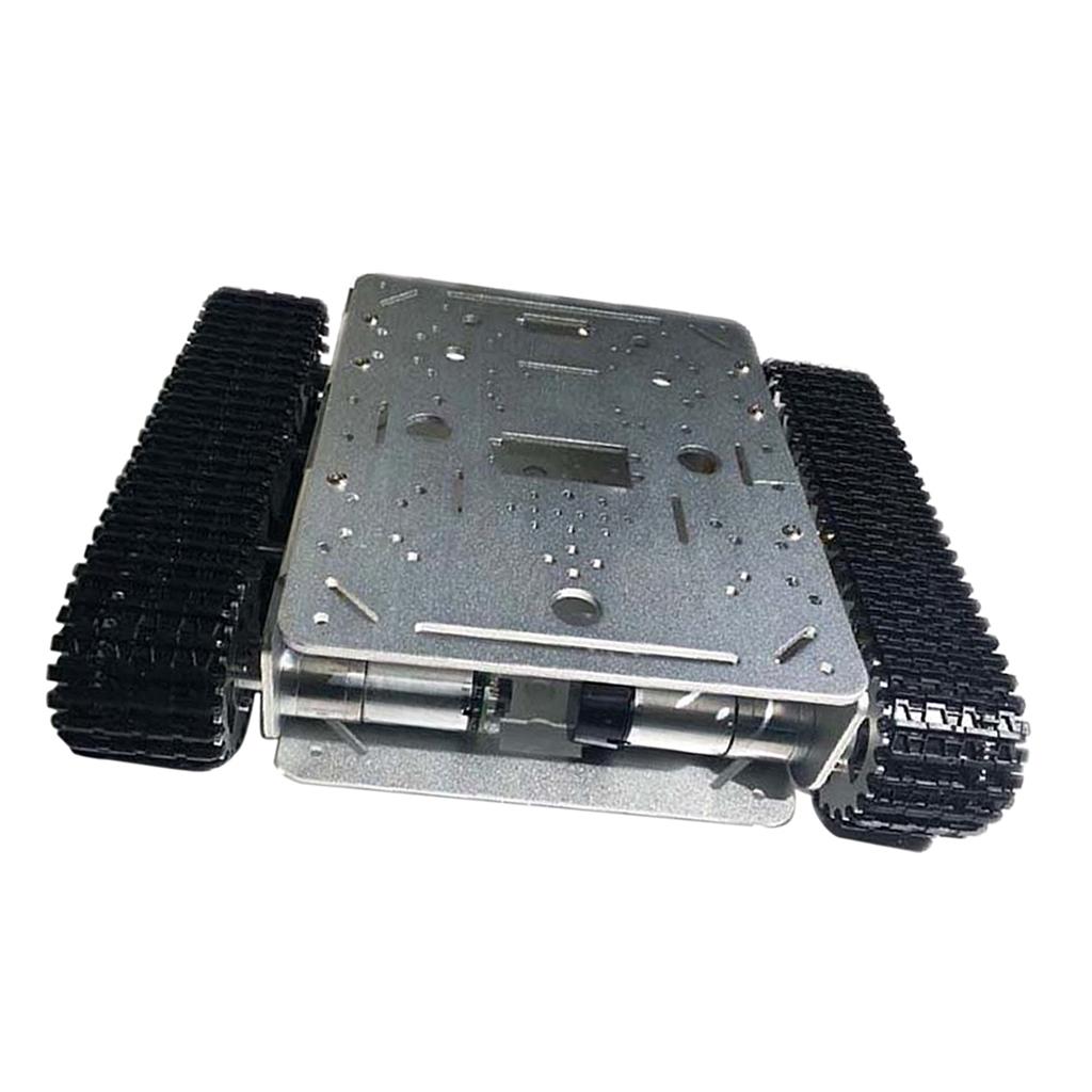 TD200 Metal Double layer Rc Robot Tank Car Chassis Shock Absorption Car