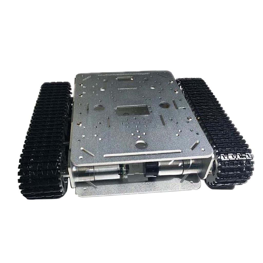 TD200 Metal Double layer Rc Robot Tank Car Chassis Shock Absorption Car