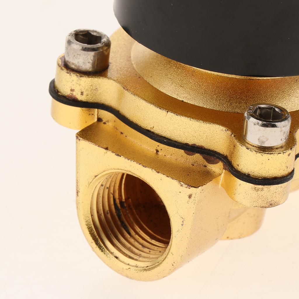 DN15 1/2 Normally Closed Electric Solenoid Valve for Water Air Oil DC 24V"
