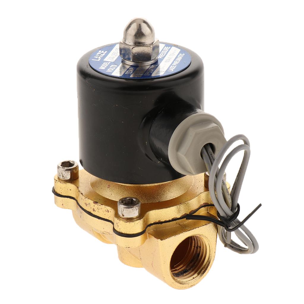 DN15 1/2 Normally Closed Electric Solenoid Valve for Water Air Oil DC 24V"