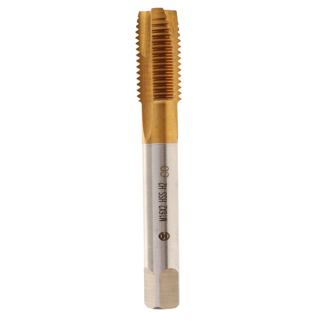 5Pcs HSS Metric Taper Plug Tap Right Left Reversible Hand Thread Drill Bits M16Thread