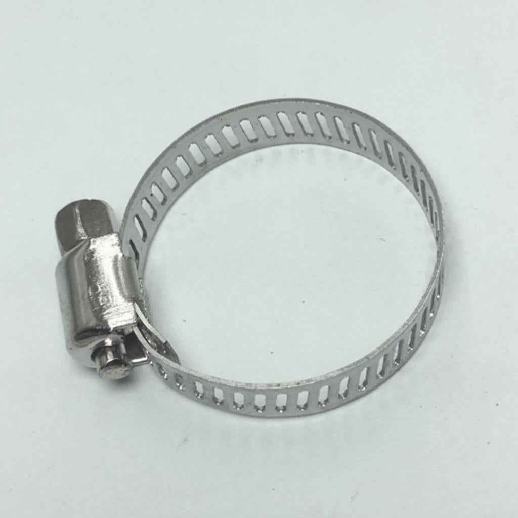 SS Hose Clamp Adjust Fuel Line Pipe Worm Gear Clip Clamp Fasterner 19-29mm