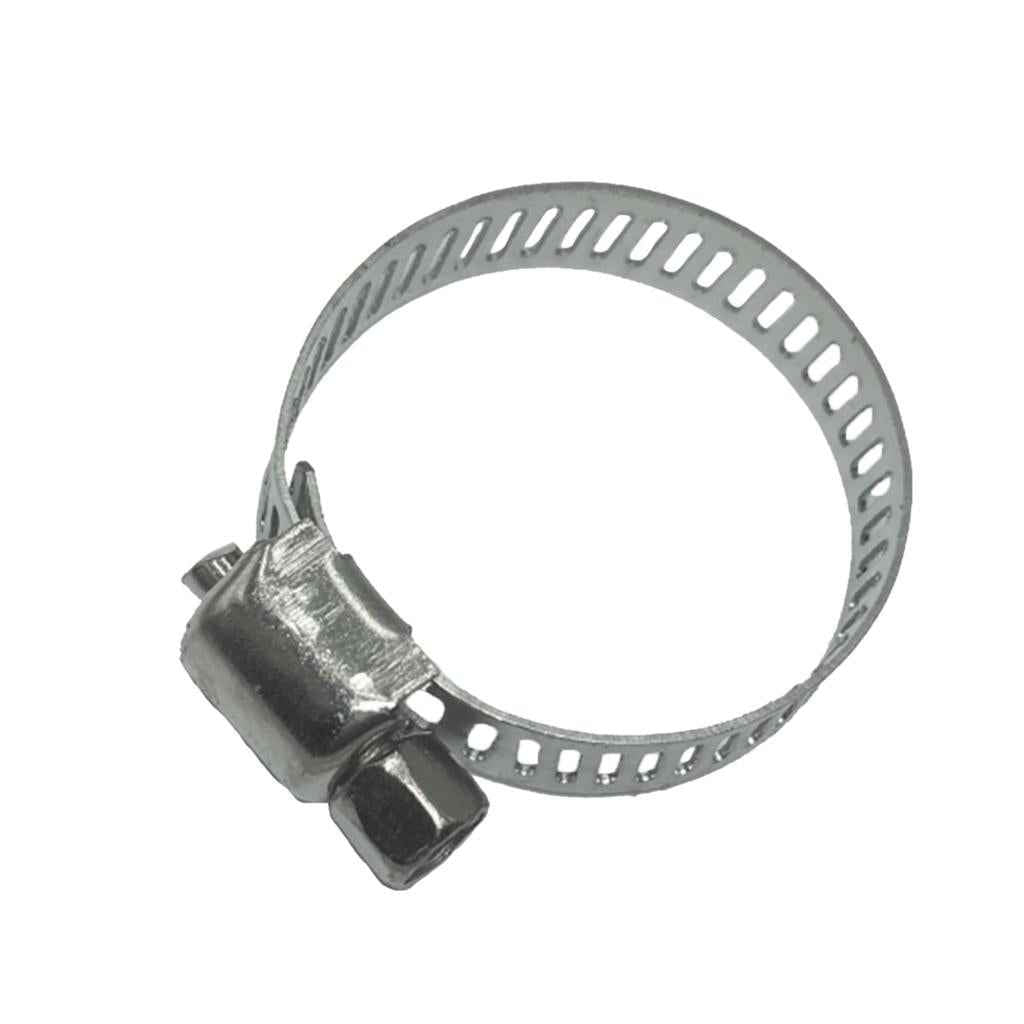 SS Hose Clamp Adjust Fuel Line Pipe Worm Gear Clip Clamp Fasterner 19-29mm