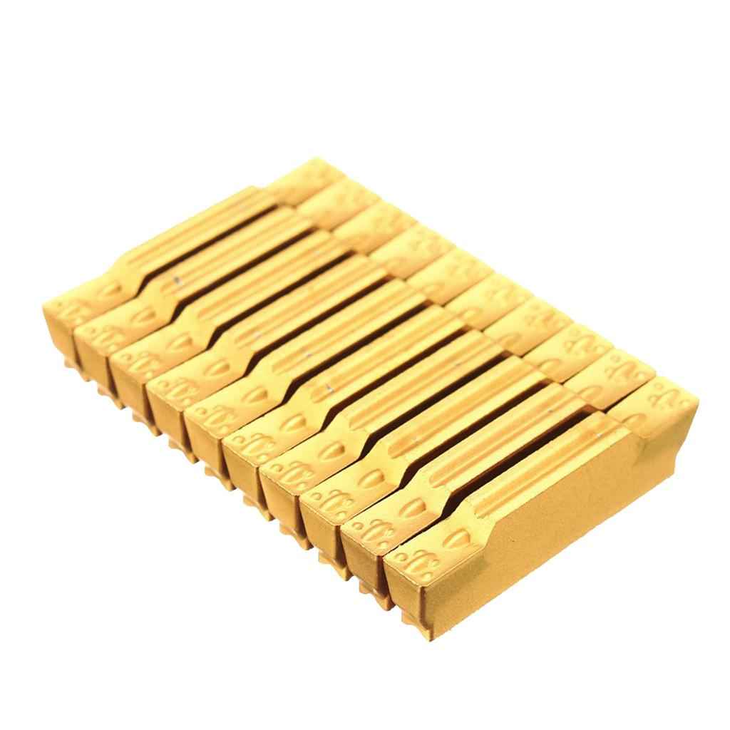 10pcs MGMN300-M Width Carbide Inserts for MGEHR/MGIVR Grooving Cut-Off Tool