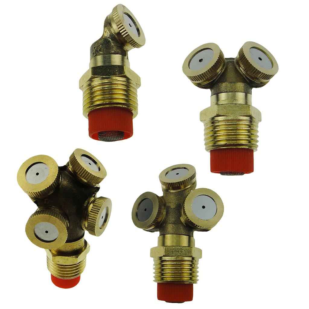 Brass Misting Water Spray Nozzles Atomization with Filter Cooling System