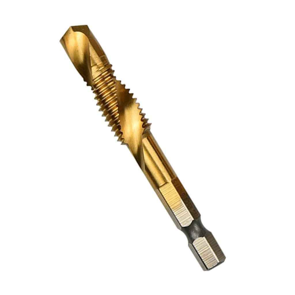 Hand Tap Drill Bits M3 M4 M5 M6 M8 M10 Metalworking Tools M10x1.5mm Gold