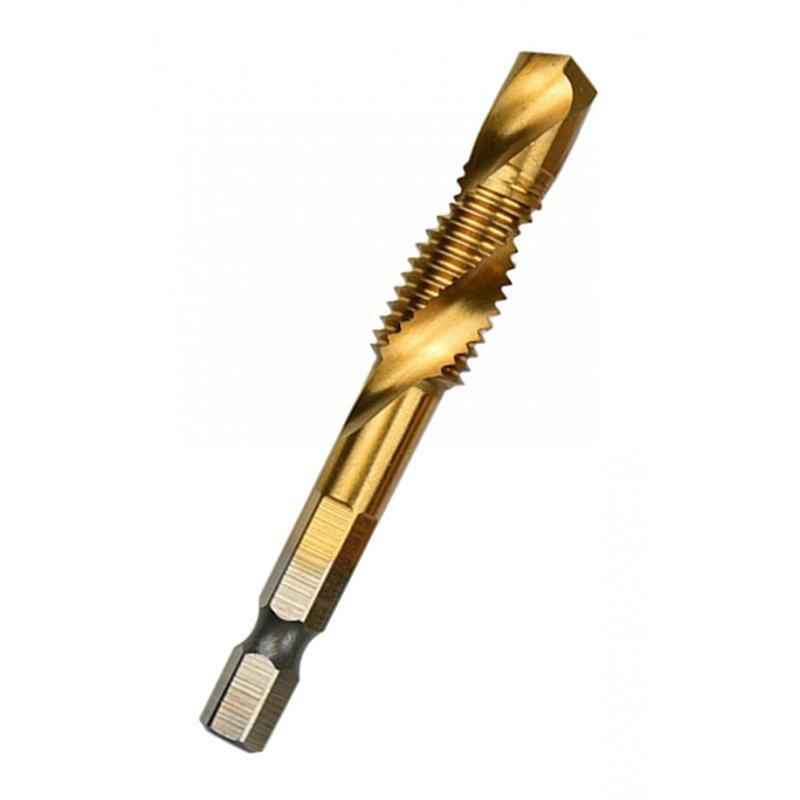 Hand Tap Drill Bits M3 M4 M5 M6 M8 M10 Metalworking Tools M10x1.5mm Gold