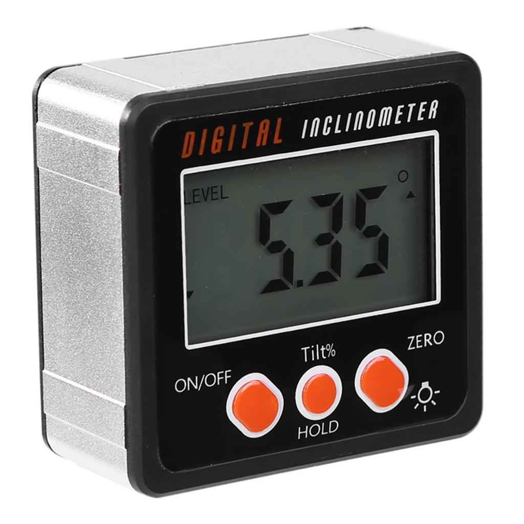 LED Digital Inclinometer Level Box Gauge Angle Meter Finder Protractor Black