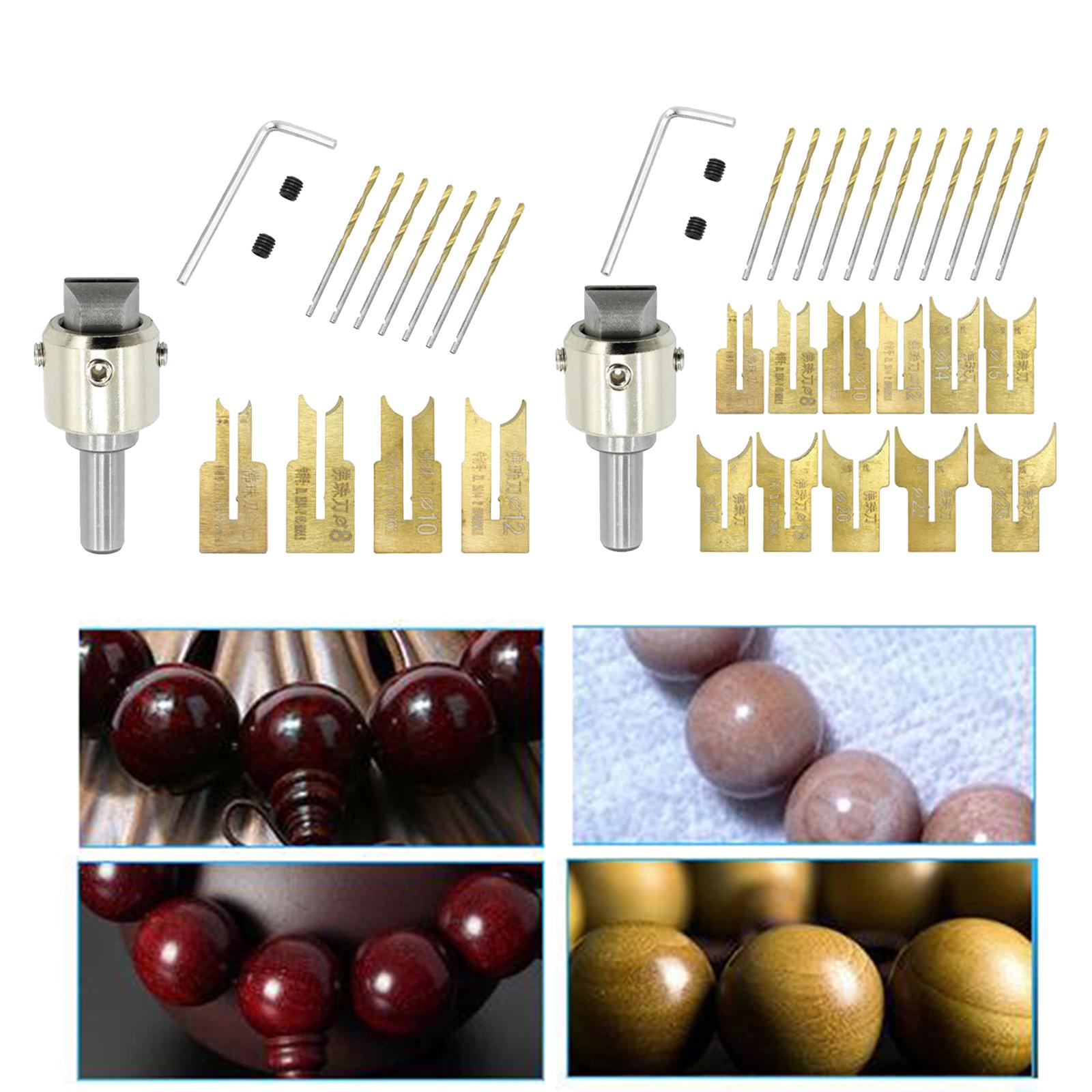 Wood Beads Maker Buddha Beads Drill Bit Milling Cutter Set 6-12 Set