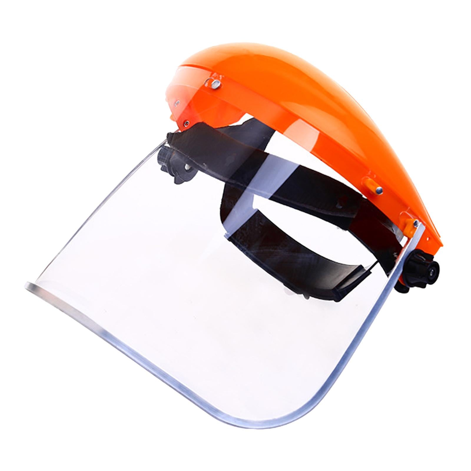 Anti Fog Face Shield Clear Work Guard Welding Headgear for Men and Women orange