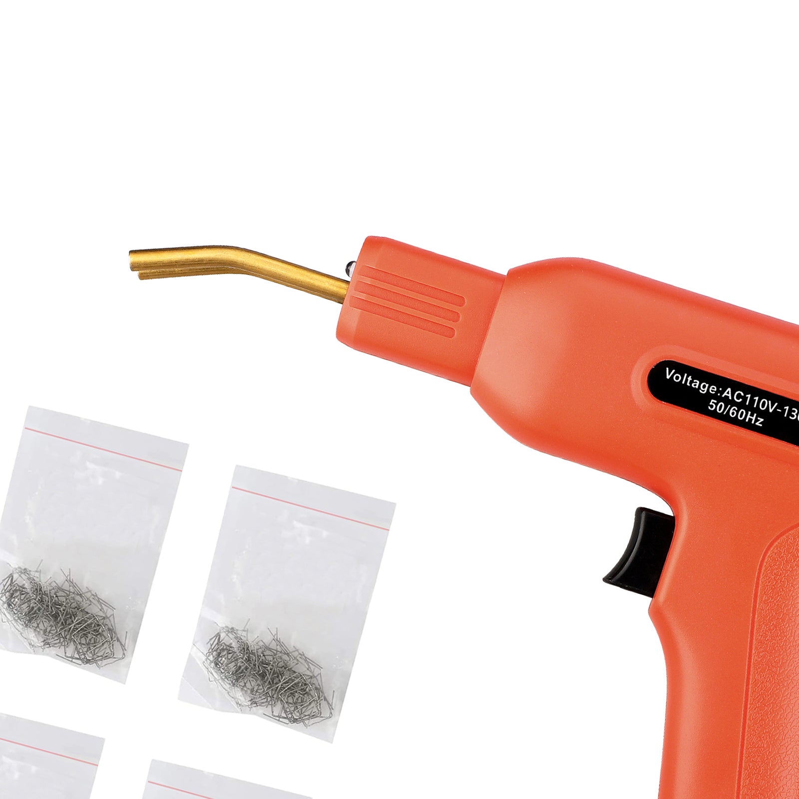50W Handy Repair Plastic Welder Repairing Welder Gun Wave Flat Staple Kit