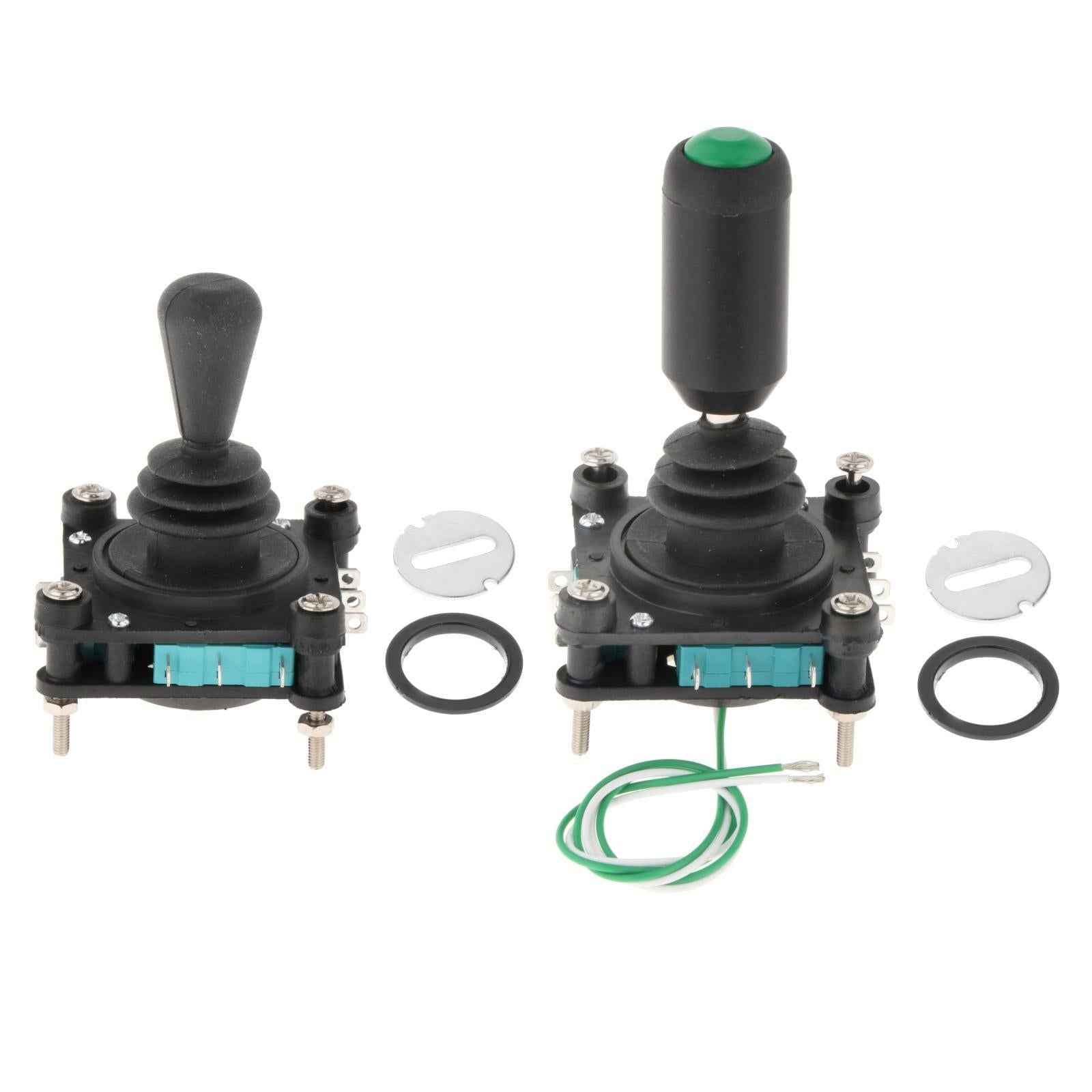 240V 5A 4NO 4NC Momentary 2.5mm Fixing Thread Joystick Switch CV4-YQ-04R2G