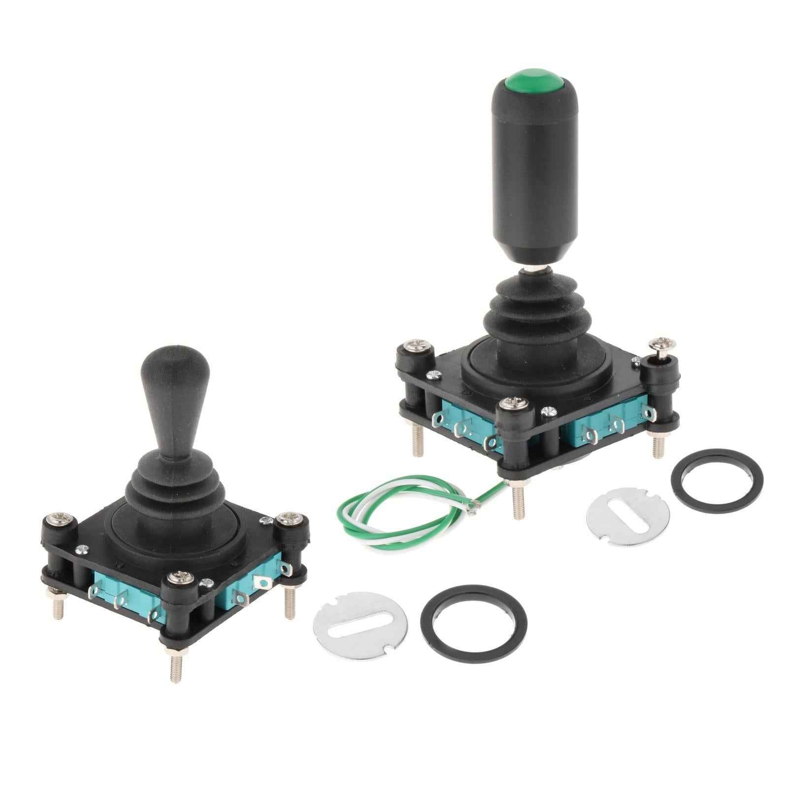240V 5A 4NO 4NC Momentary 2.5mm Fixing Thread Joystick Switch CV4-YQ-04R2G