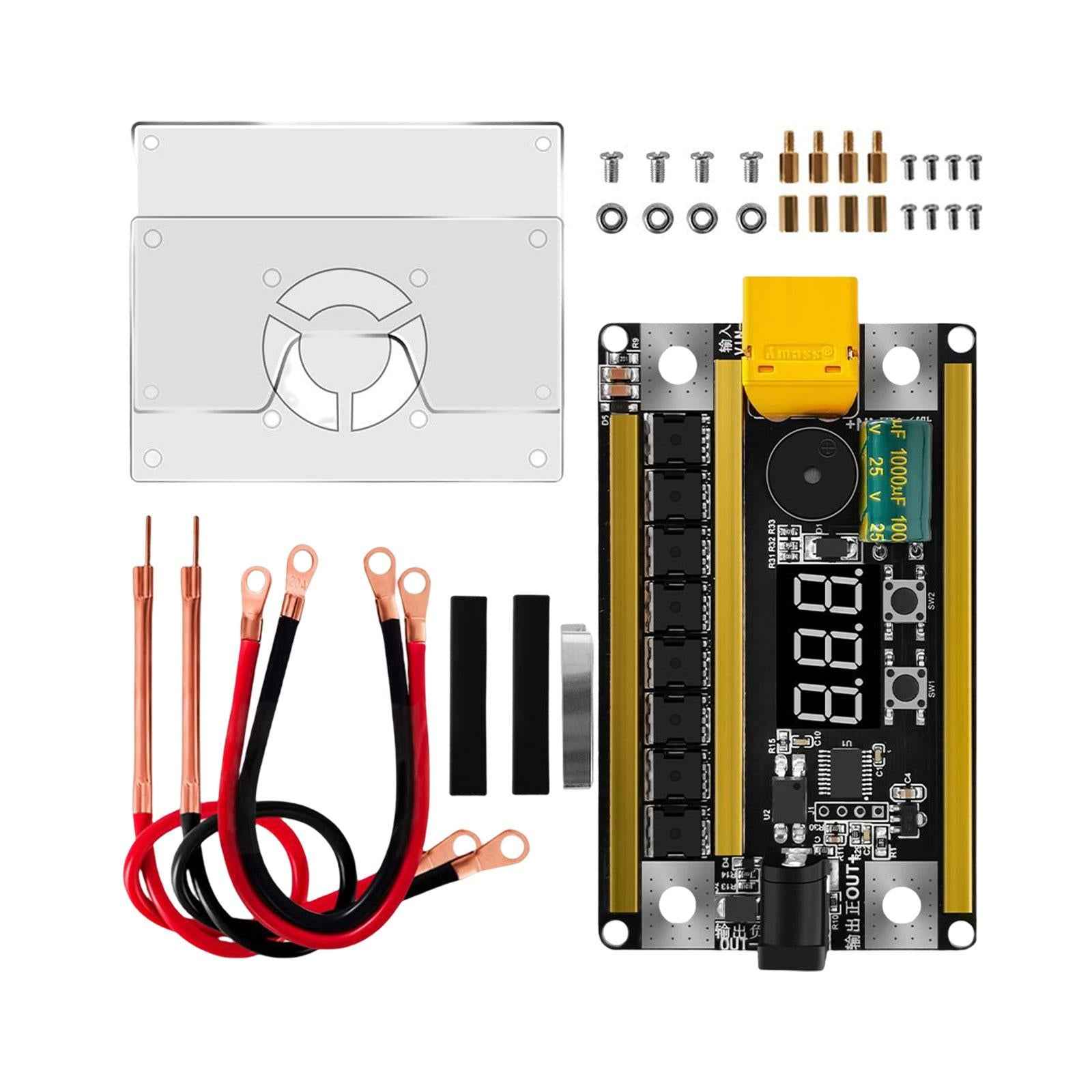 12V Spot Welder Set Portable Handheld Adjustable 99 Level for Welding Repair 1 Set with shell