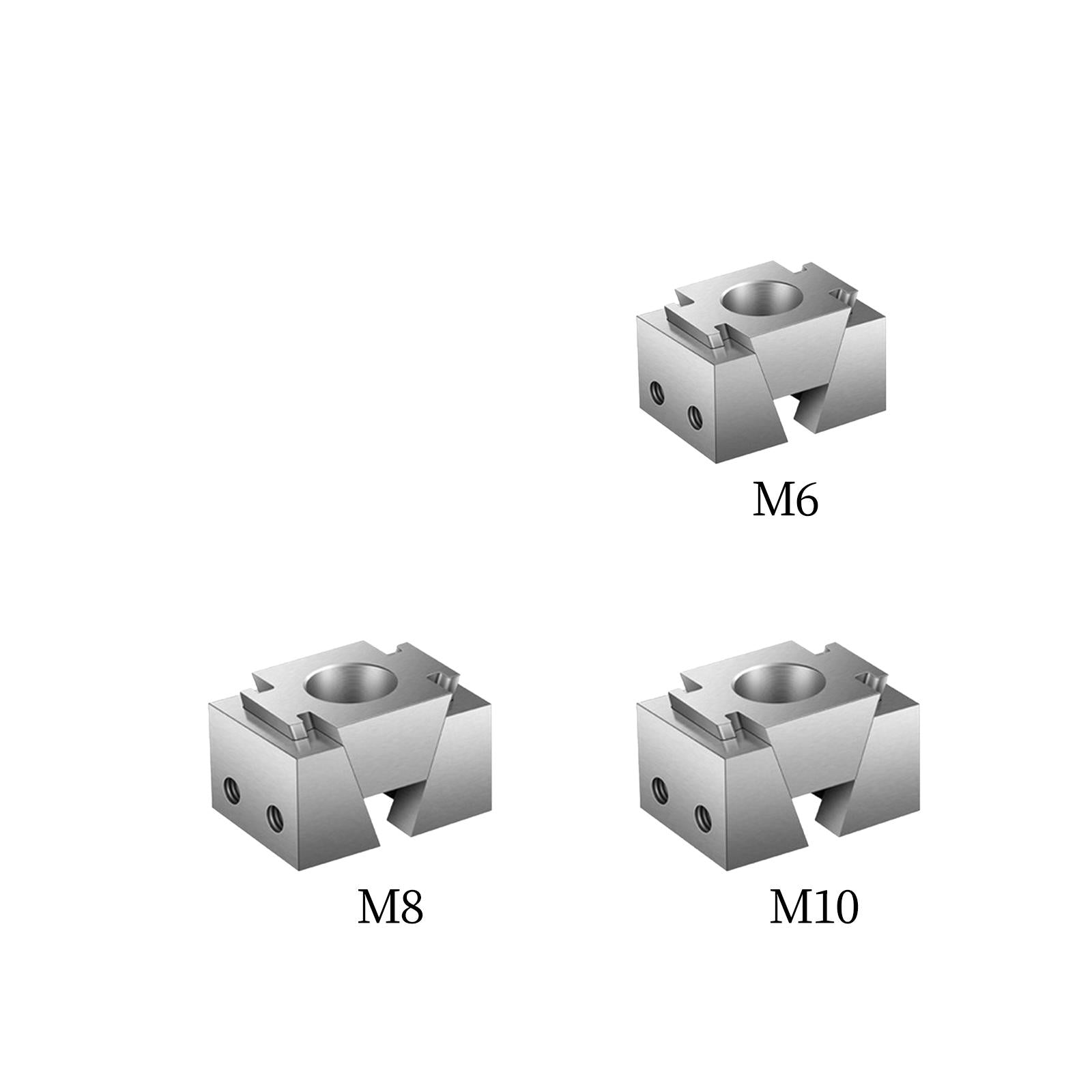 2xOk Fixture Steel Tabletop Clamping Block for Soldier Models Sculpture Crafts M6