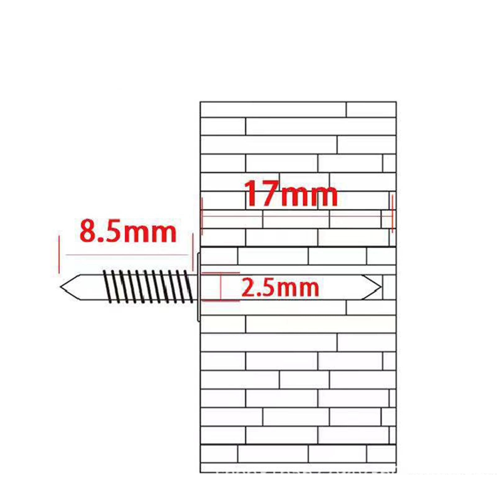 Double Head Skirting Thread Nail with Nail Specific Sleeve Tool Cement Nails 200 pieces