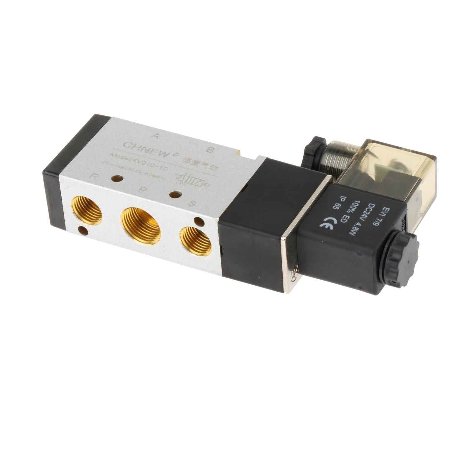 Pneumatic Solenoid Valve IP65 Repair Parts Metal Electric Solenoid Air Valve DC24V