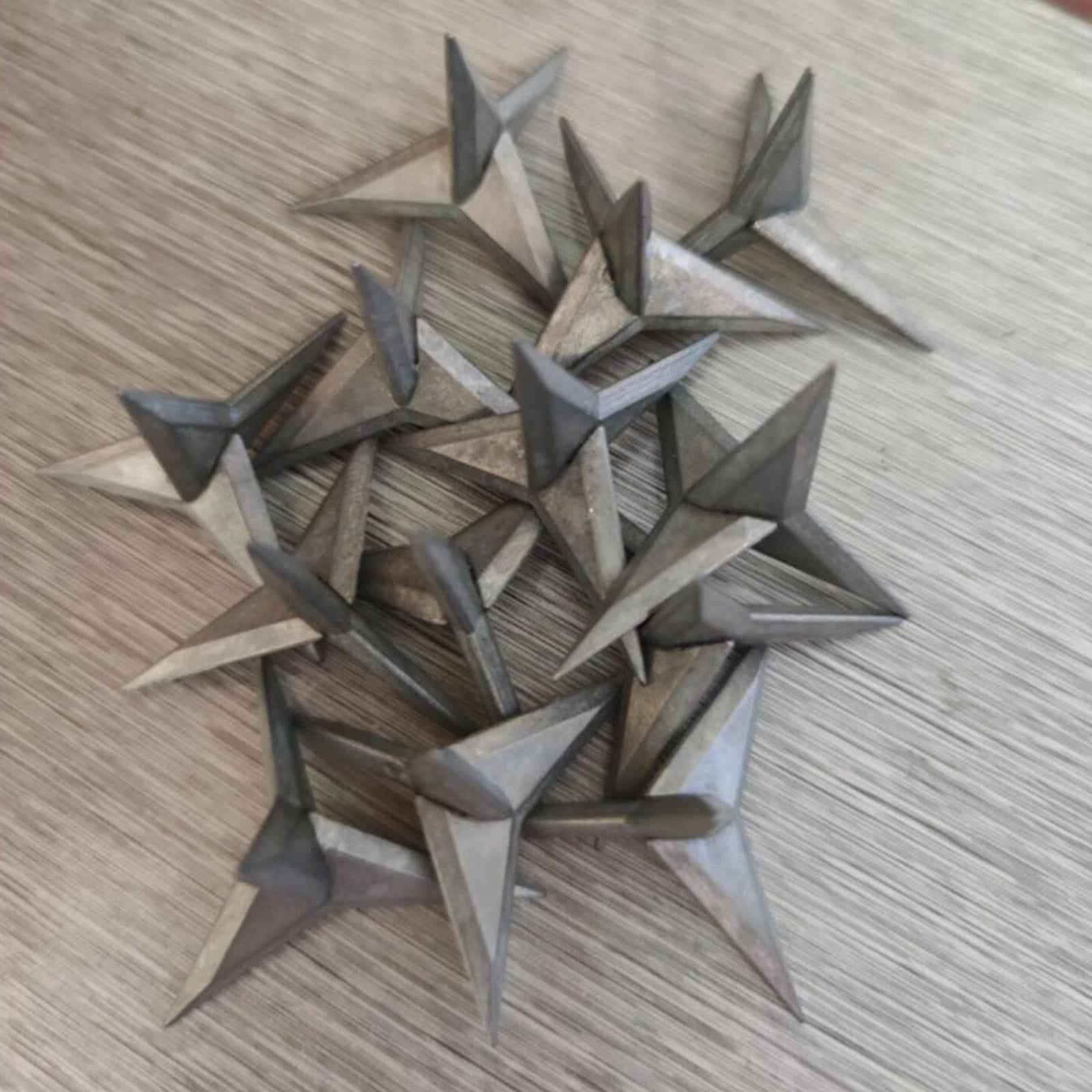 10x Triangle Nail Help Nail Wheel Tools Spike for Motorcycle Vehicle