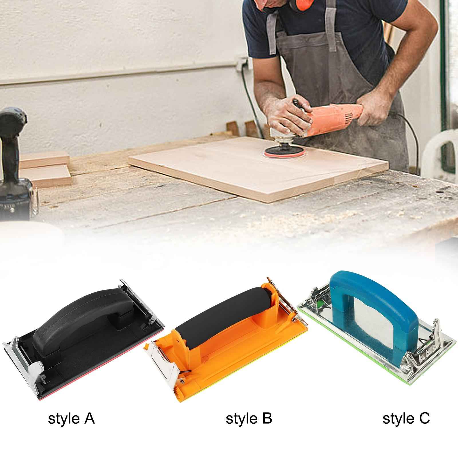 Hand Sander with Handle Floor Glass Metal Sanding Ergonomic Sandpaper Holder