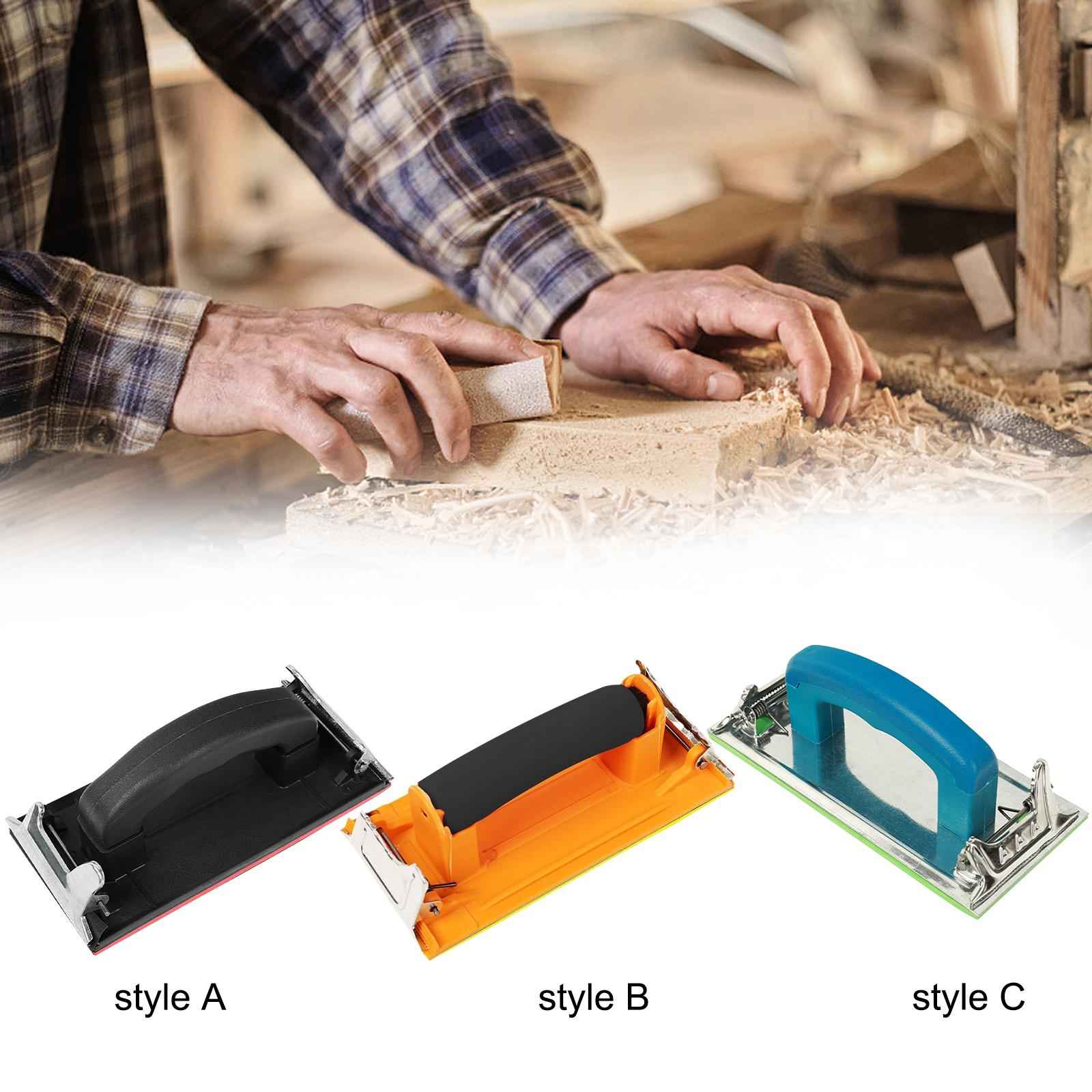 Hand Sander with Handle Floor Glass Metal Sanding Ergonomic Sandpaper Holder