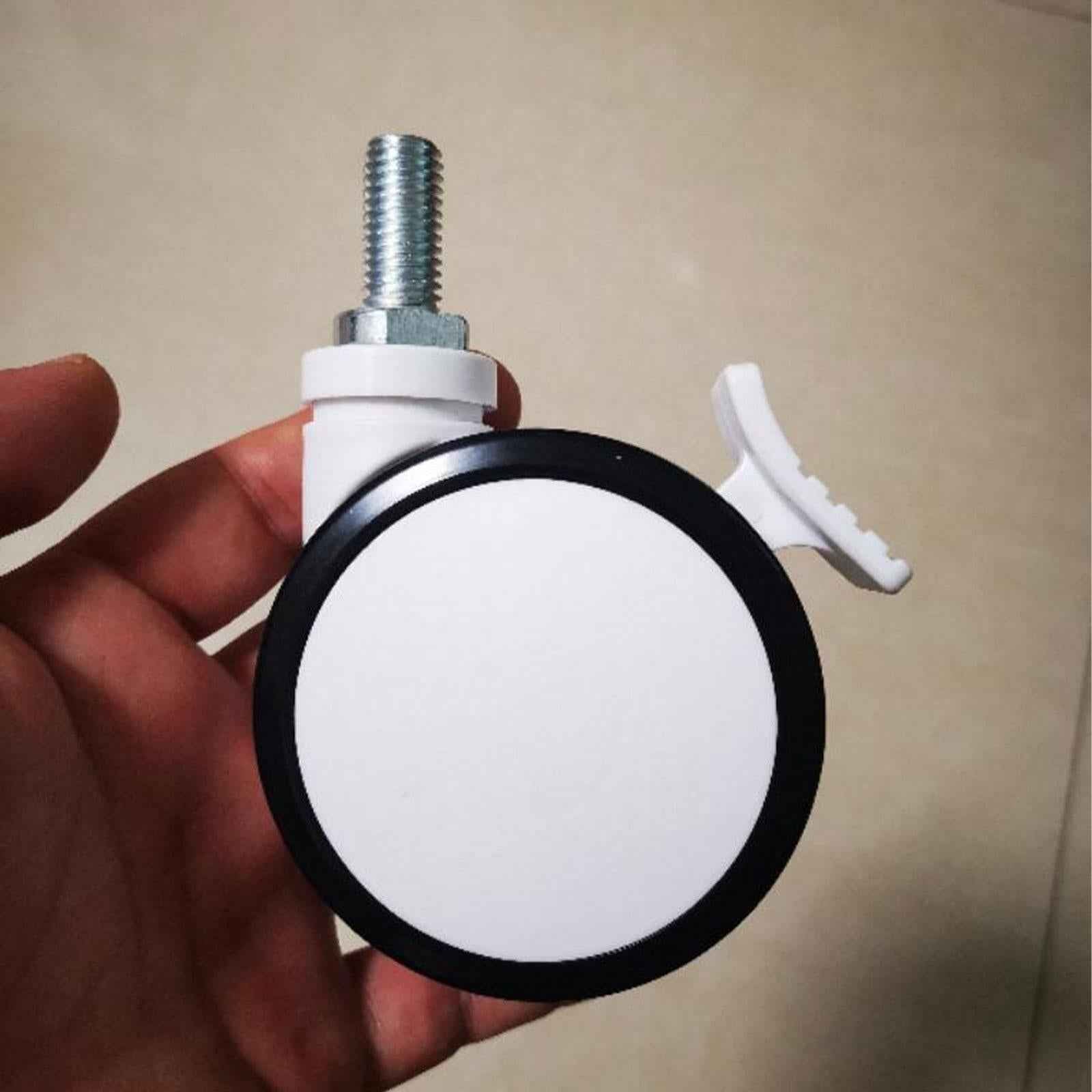 3 inch Portable Heavy Duty Plate Caster Wheel for Beds Tables Workbench Cart with Brake