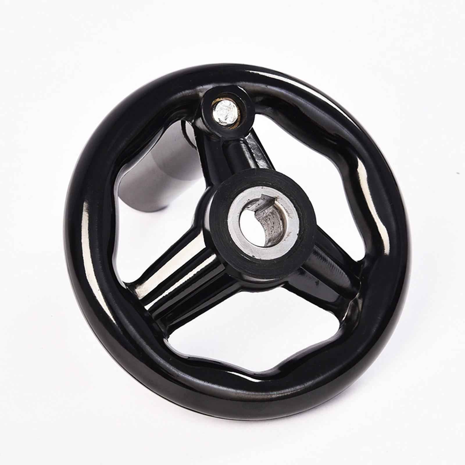 Round Hand Wheel Replace 0.47x4inch Diameter for Lathe Crank Milling Machine