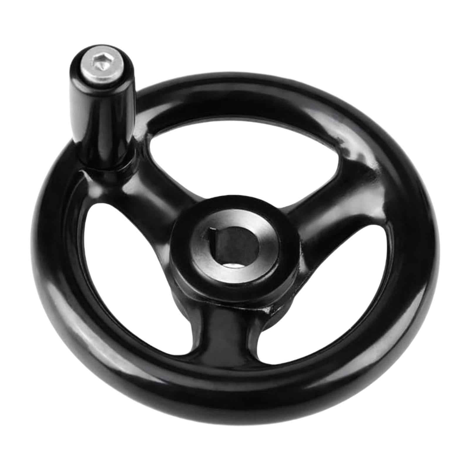 Round Hand Wheel Replace 0.47x4inch Diameter for Lathe Crank Milling Machine