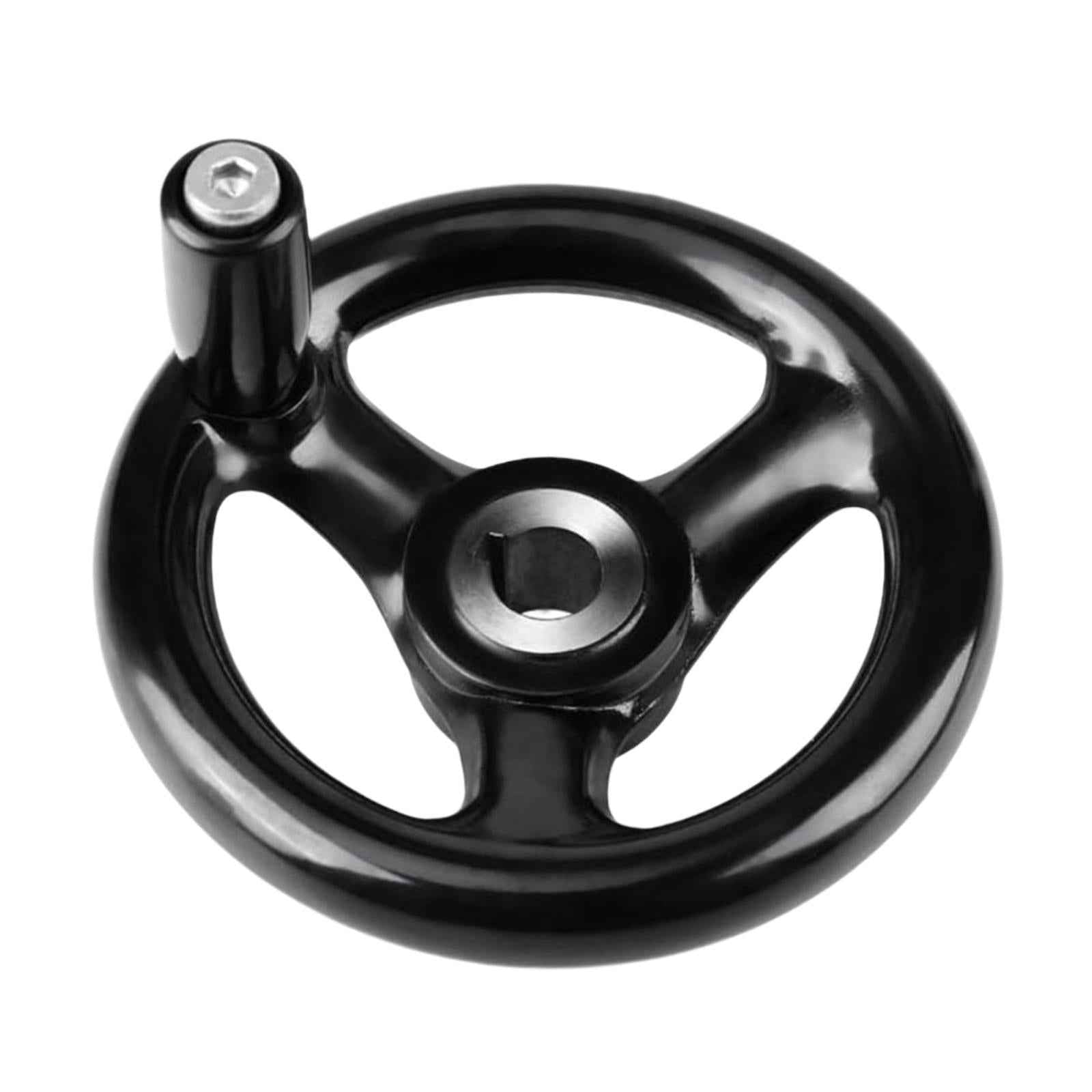 Round Hand Wheel Replace 0.47x4inch Diameter for Lathe Crank Milling Machine