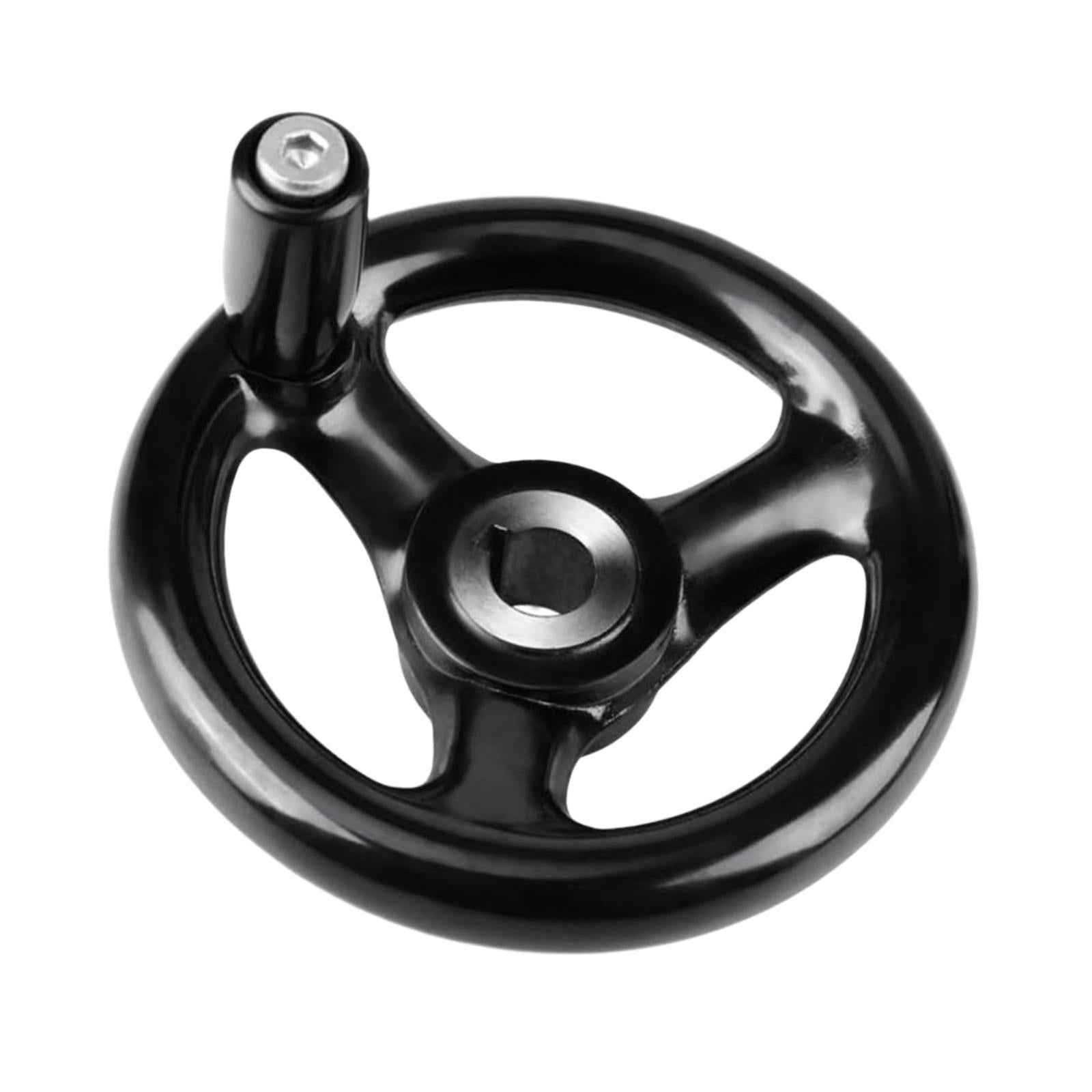 Round Hand Wheel Replace 0.47x4inch Diameter for Lathe Crank Milling Machine