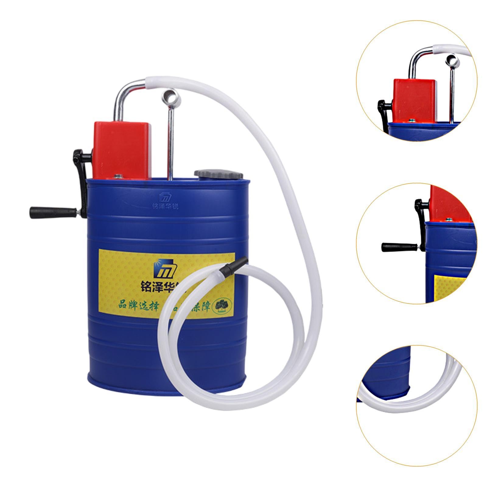 Transmission Oil Filling Pump Easy to Use Oil System Tool Oil Filling Barrel A Blue